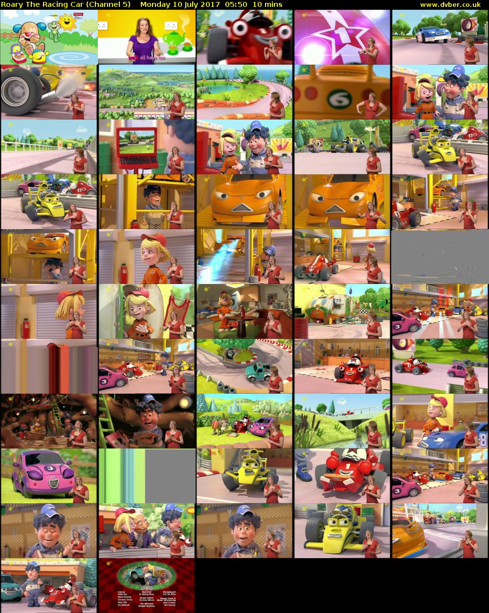 Roary The Racing Car (Channel 5) Monday 10 July 2017 05:50 - 06:00