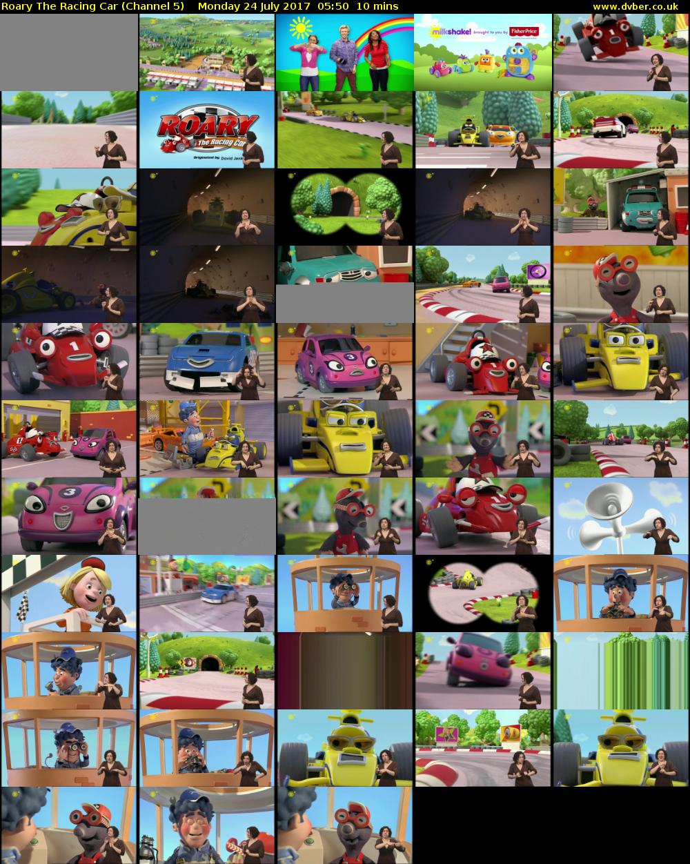Roary The Racing Car (Channel 5) Monday 24 July 2017 05:50 - 06:00