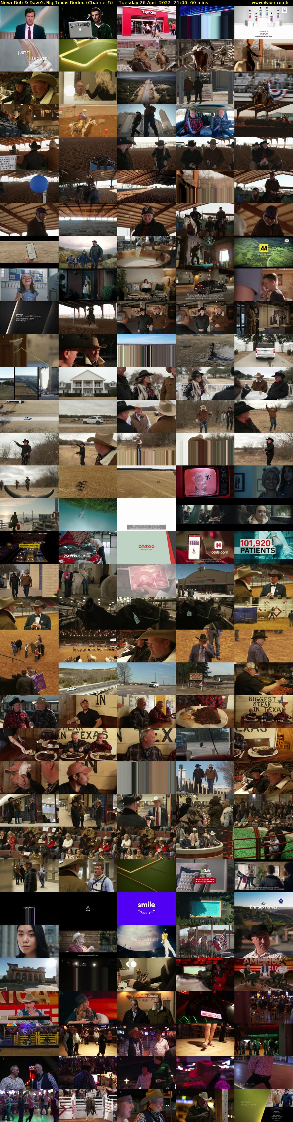 Rob & Dave's Big Texas Rodeo (Channel 5) Tuesday 26 April 2022 21:00 - 22:00