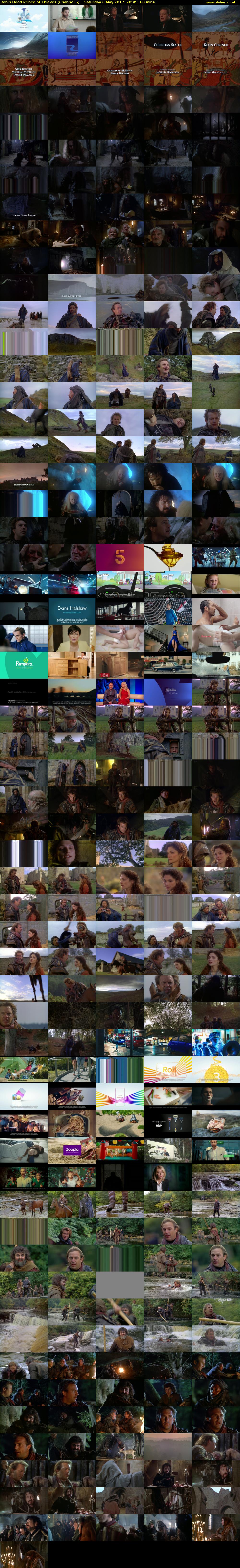 Robin Hood Prince of Thieves (Channel 5) Saturday 6 May 2017 20:45 - 21:45