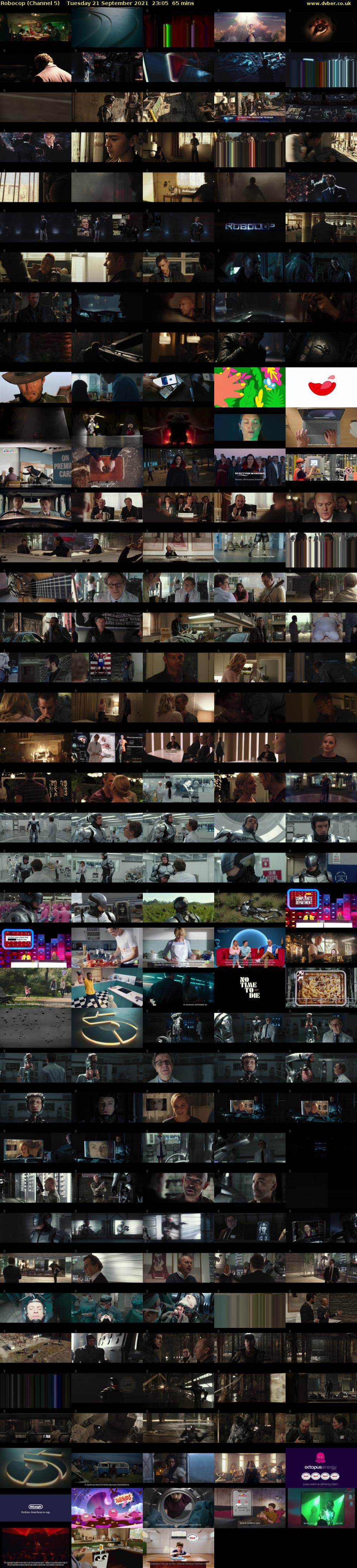 Robocop (Channel 5) Tuesday 21 September 2021 23:05 - 00:10