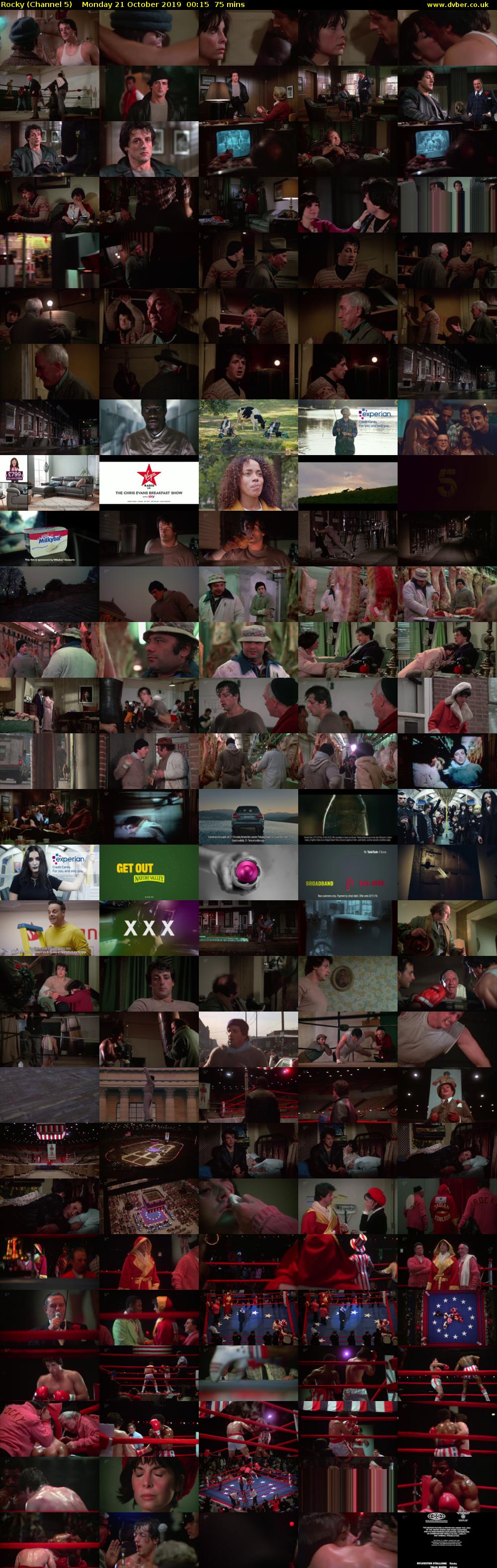 Rocky (Channel 5) Monday 21 October 2019 00:15 - 01:30