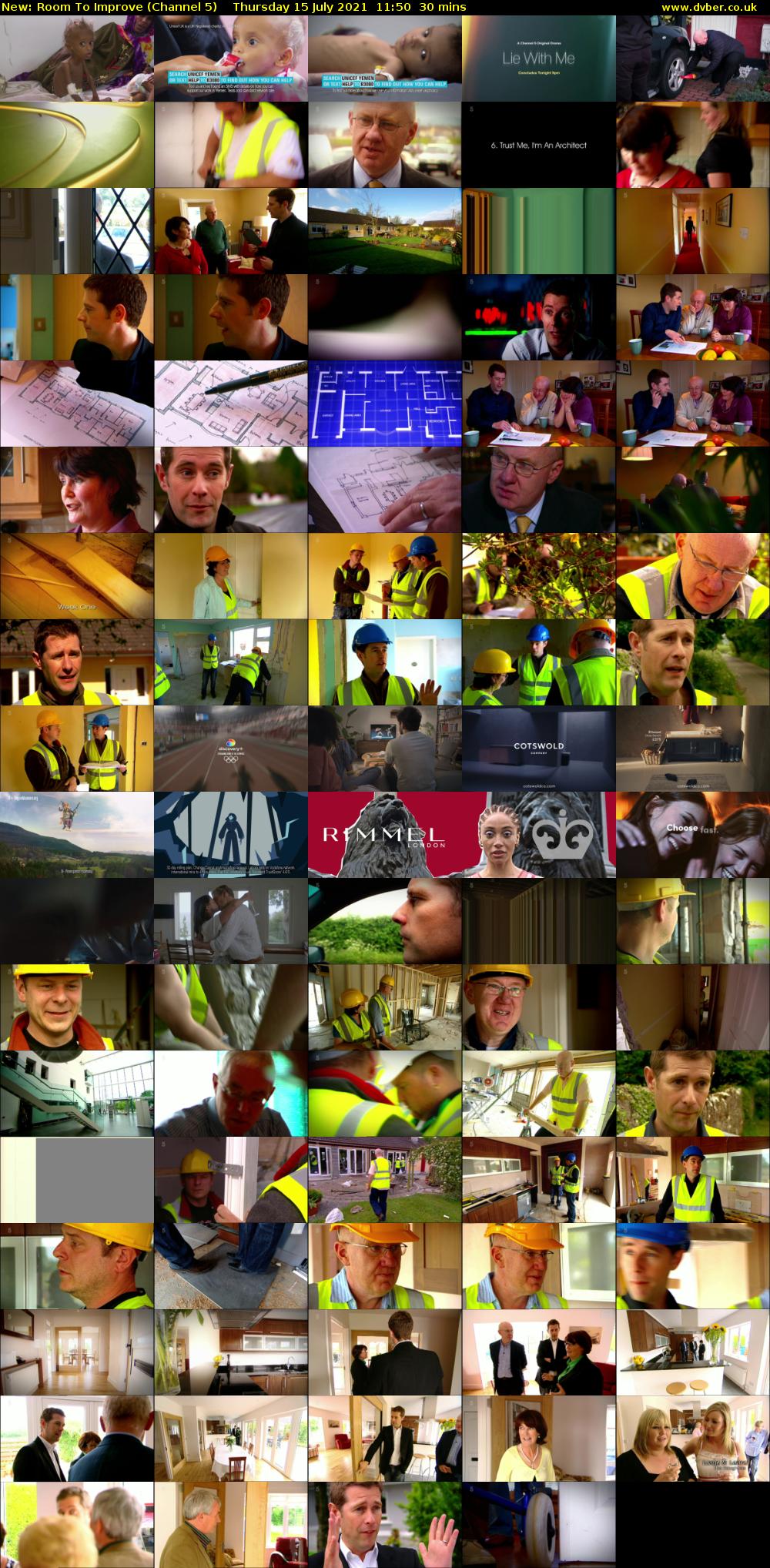 Room To Improve (Channel 5) Thursday 15 July 2021 11:50 - 12:20