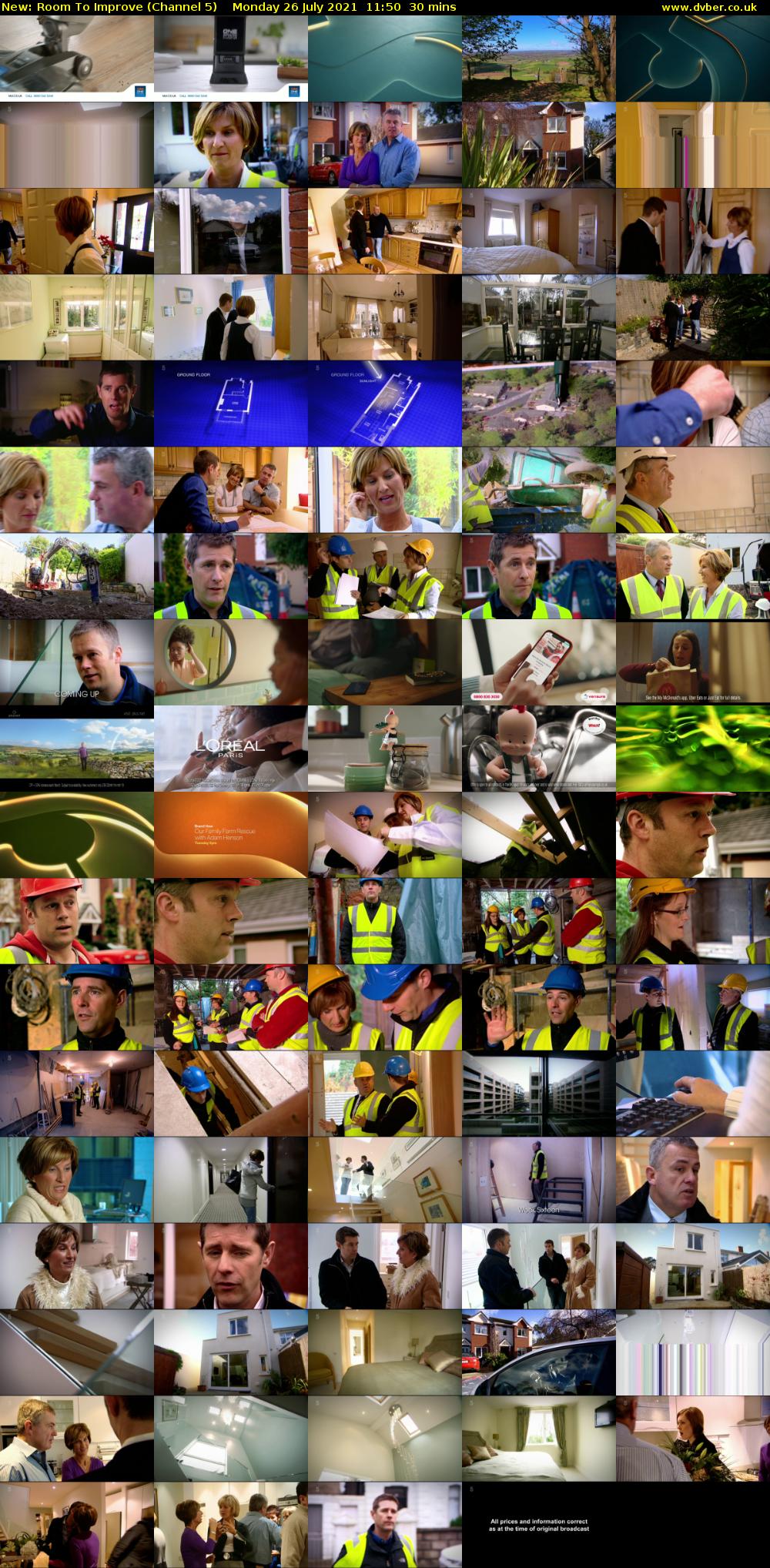 Room To Improve (Channel 5) Monday 26 July 2021 11:50 - 12:20