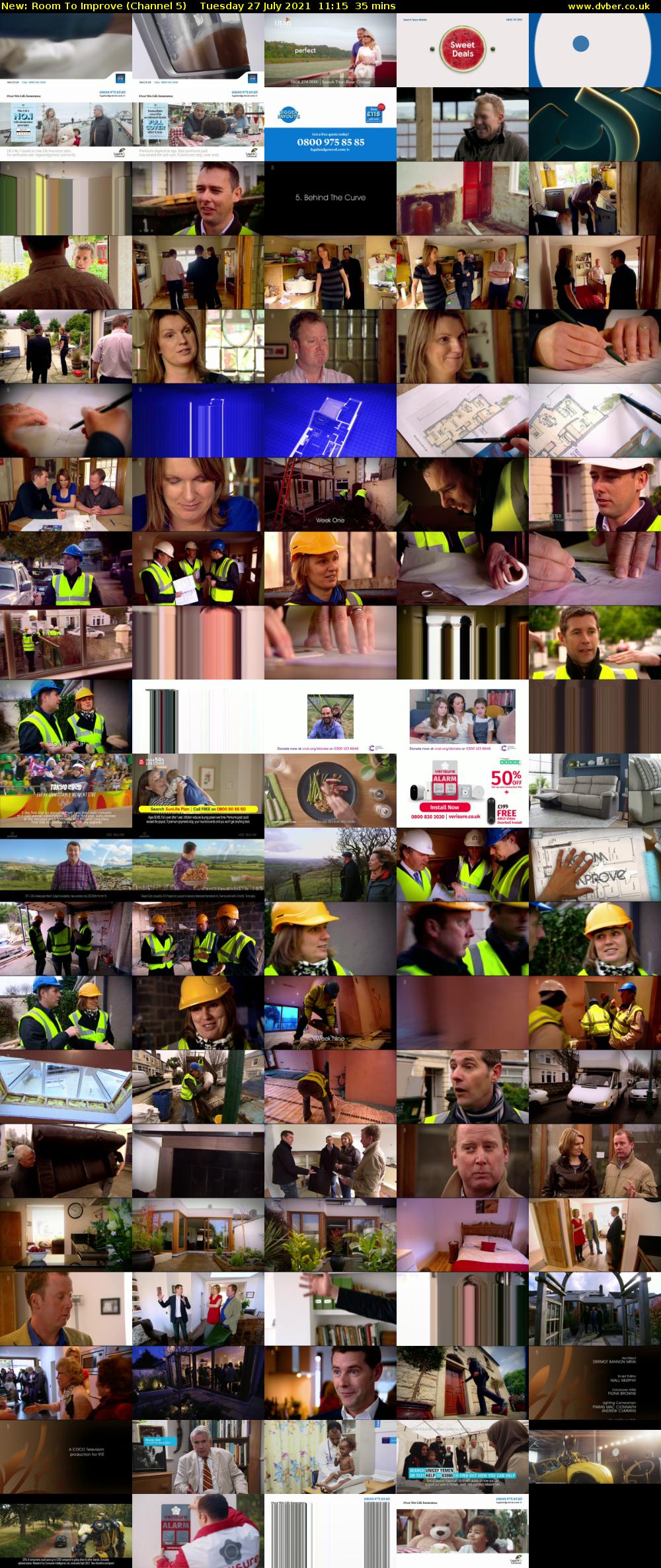 Room To Improve (Channel 5) Tuesday 27 July 2021 11:15 - 11:50