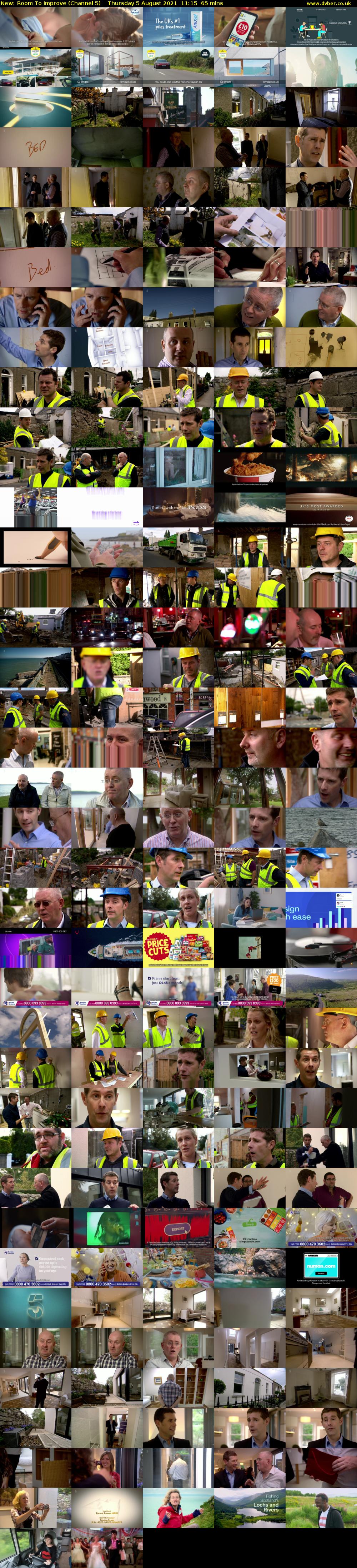 Room To Improve (Channel 5) Thursday 5 August 2021 11:15 - 12:20