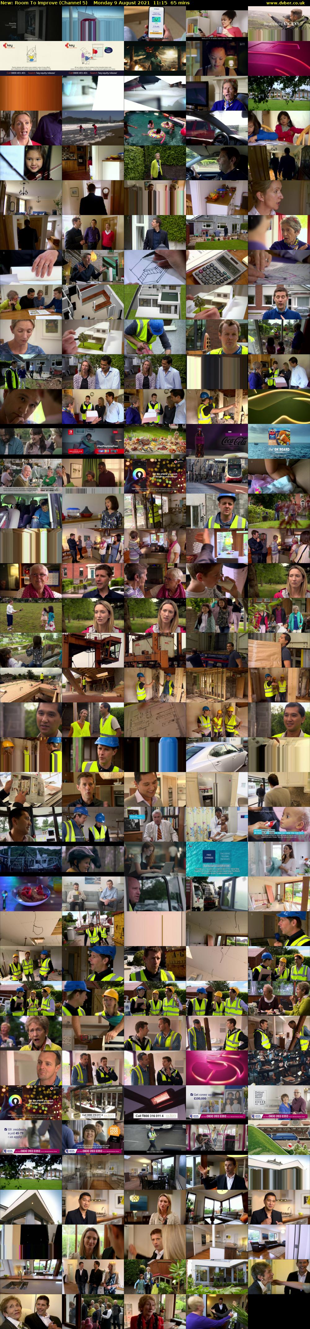 Room To Improve (Channel 5) Monday 9 August 2021 11:15 - 12:20