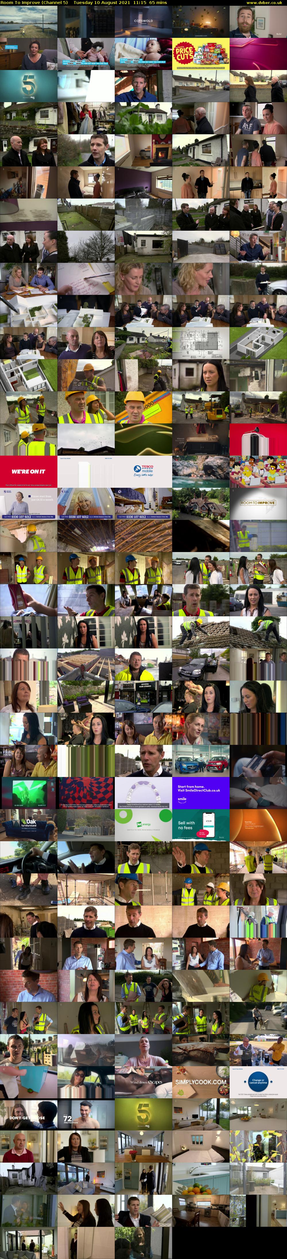 Room To Improve (Channel 5) Tuesday 10 August 2021 11:15 - 12:20