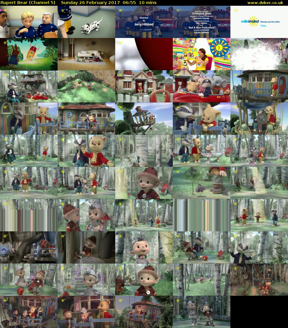 Rupert Bear (Channel 5) Sunday 26 February 2017 06:55 - 07:05