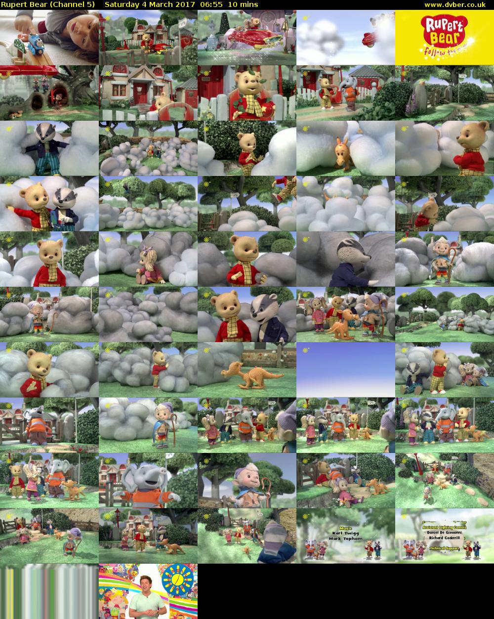 Rupert Bear (Channel 5) Saturday 4 March 2017 06:55 - 07:05