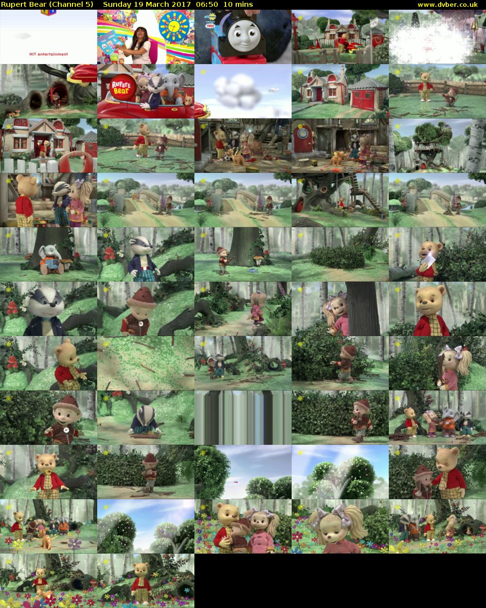 Rupert Bear (Channel 5) Sunday 19 March 2017 06:50 - 07:00