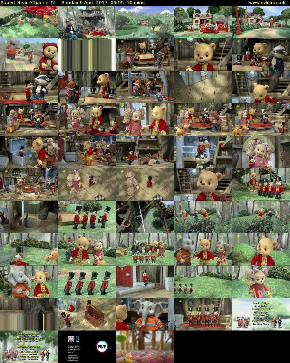 Rupert Bear (Channel 5) Sunday 9 April 2017 06:55 - 07:05