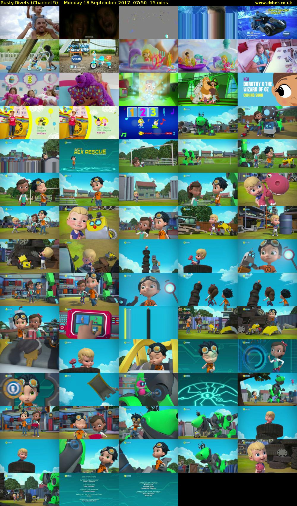 Rusty Rivets (Channel 5) Monday 18 September 2017 07:50 - 08:05