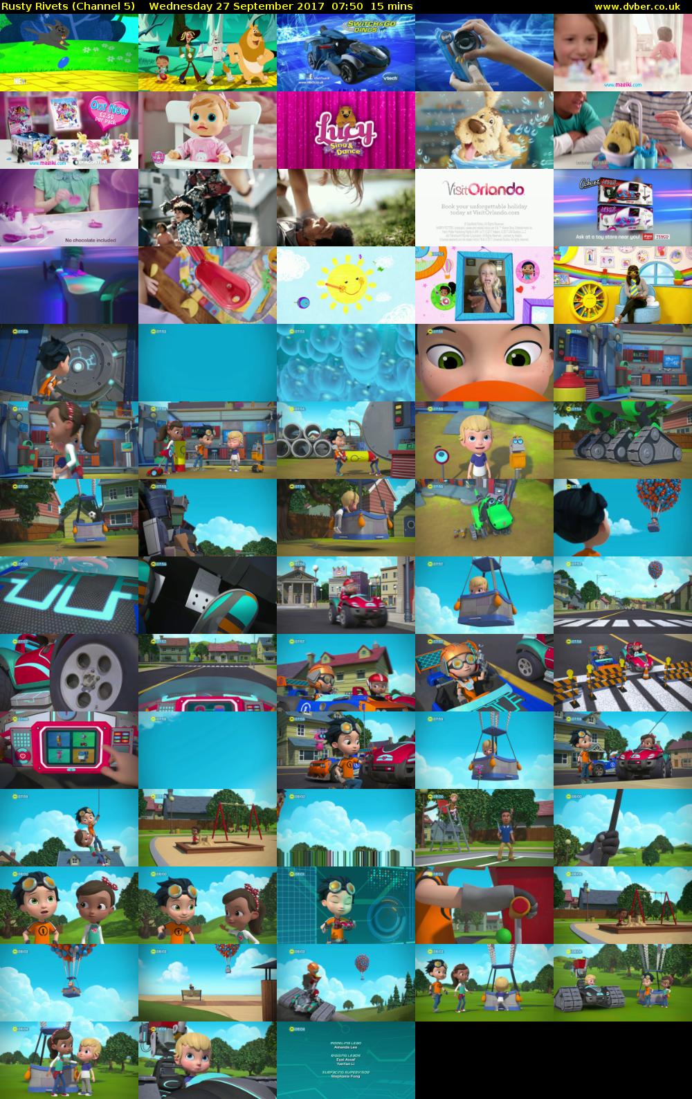 Rusty Rivets (Channel 5) Wednesday 27 September 2017 07:50 - 08:05