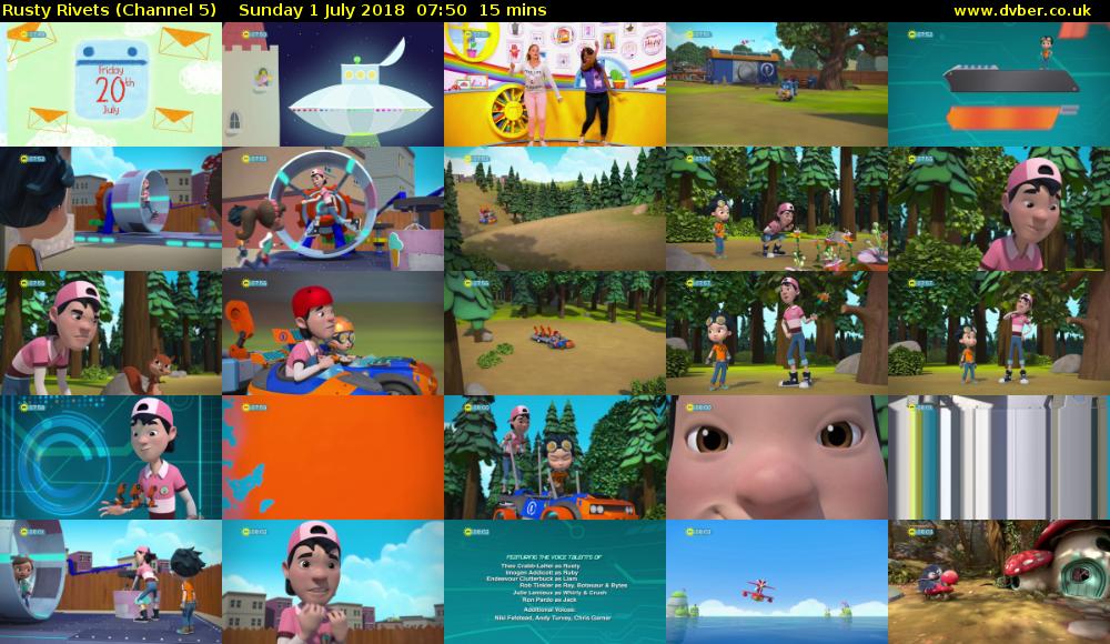 Rusty Rivets (Channel 5) Sunday 1 July 2018 07:50 - 08:05