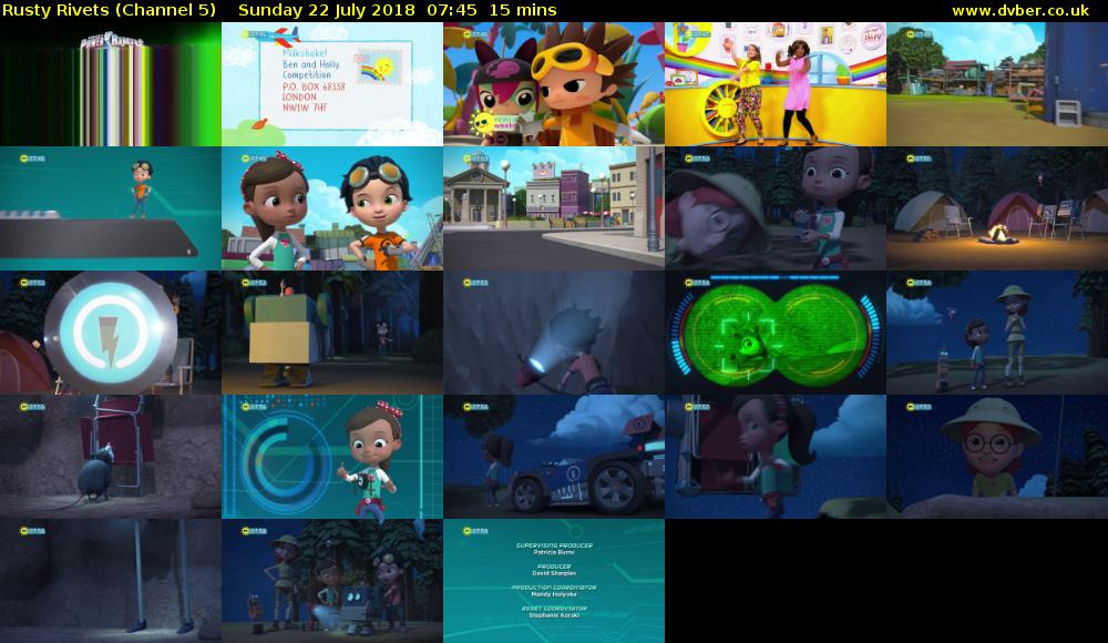 Rusty Rivets (Channel 5) Sunday 22 July 2018 07:45 - 08:00