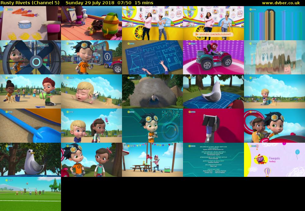 Rusty Rivets (Channel 5) Sunday 29 July 2018 07:50 - 08:05