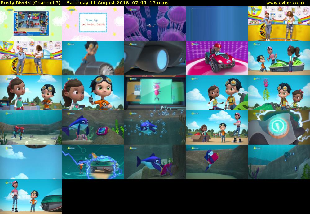 Rusty Rivets (Channel 5) Saturday 11 August 2018 07:45 - 08:00
