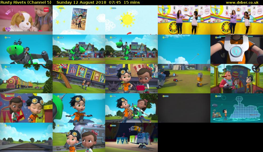Rusty Rivets (Channel 5) Sunday 12 August 2018 07:45 - 08:00