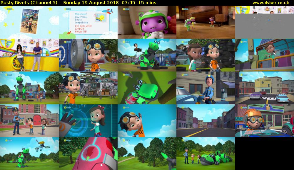 Rusty Rivets (Channel 5) Sunday 19 August 2018 07:45 - 08:00