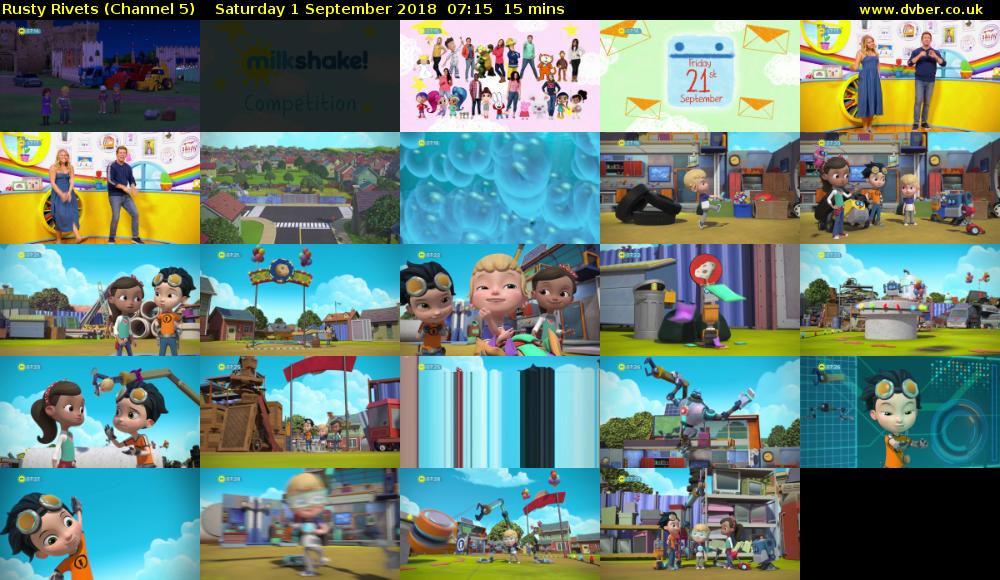 Rusty Rivets (Channel 5) Saturday 1 September 2018 07:15 - 07:30