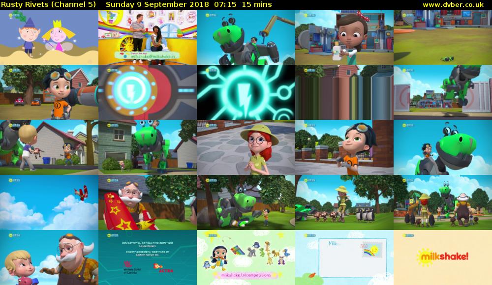 Rusty Rivets (Channel 5) Sunday 9 September 2018 07:15 - 07:30