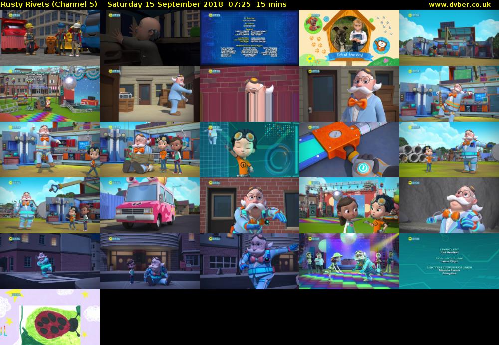 Rusty Rivets (Channel 5) Saturday 15 September 2018 07:25 - 07:40