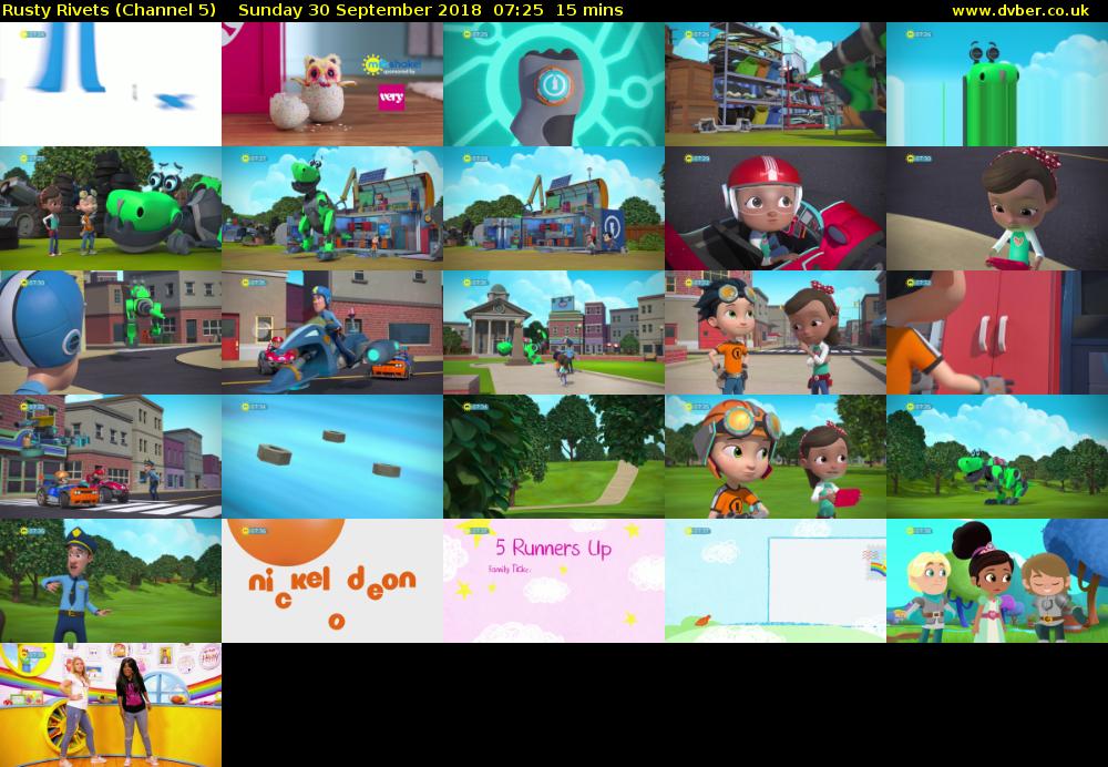 Rusty Rivets (Channel 5) Sunday 30 September 2018 07:25 - 07:40