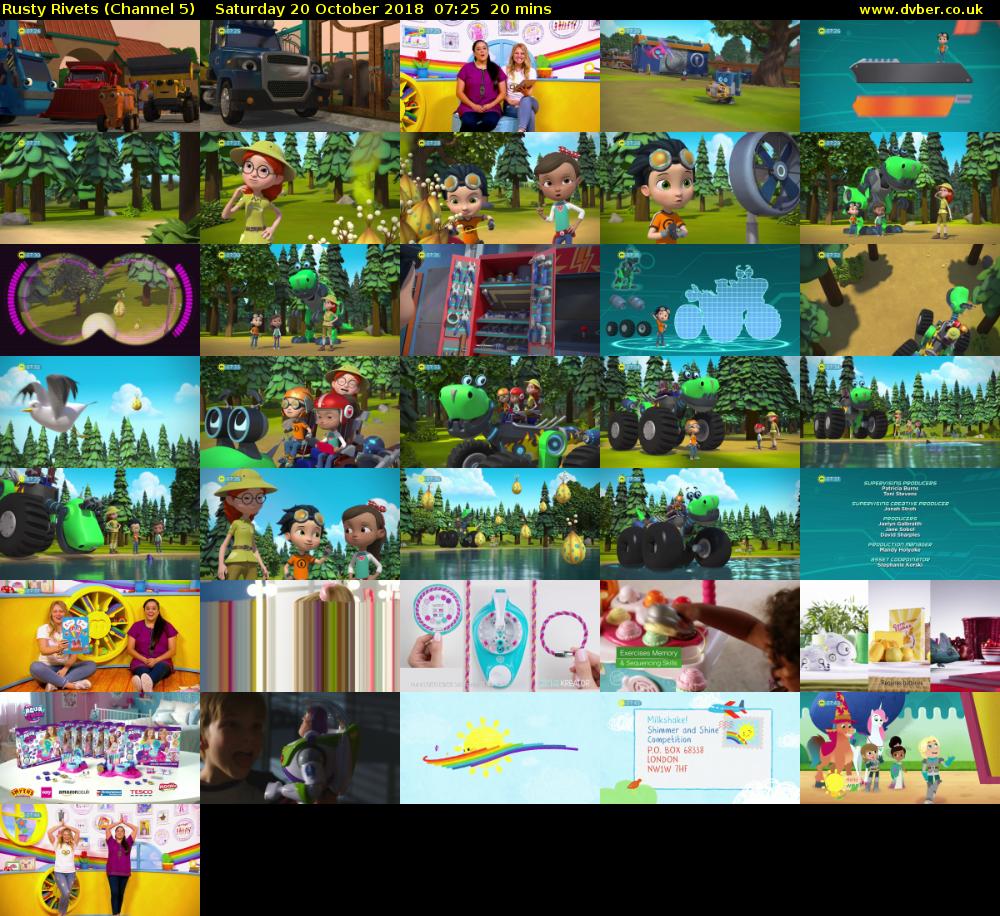 Rusty Rivets (Channel 5) Saturday 20 October 2018 07:25 - 07:45