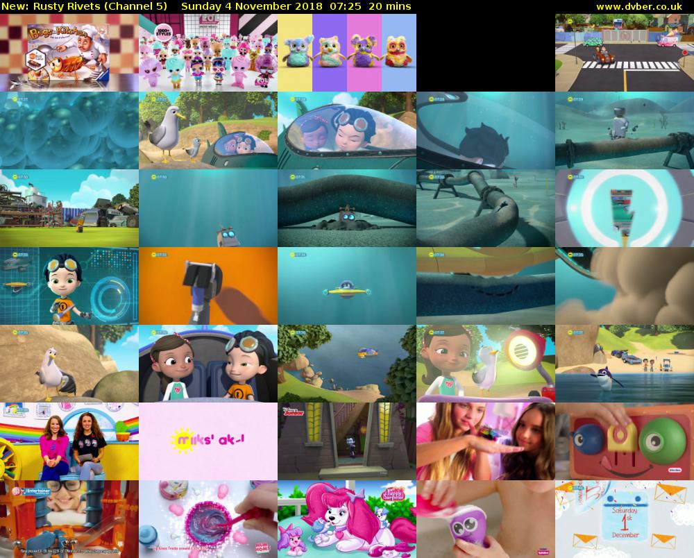 Rusty Rivets (Channel 5) Sunday 4 November 2018 07:25 - 07:45