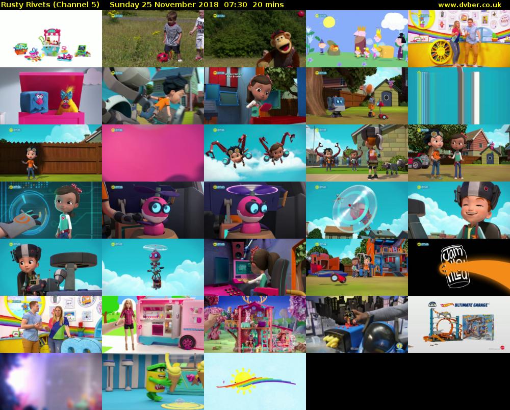 Rusty Rivets (Channel 5) Sunday 25 November 2018 07:30 - 07:50
