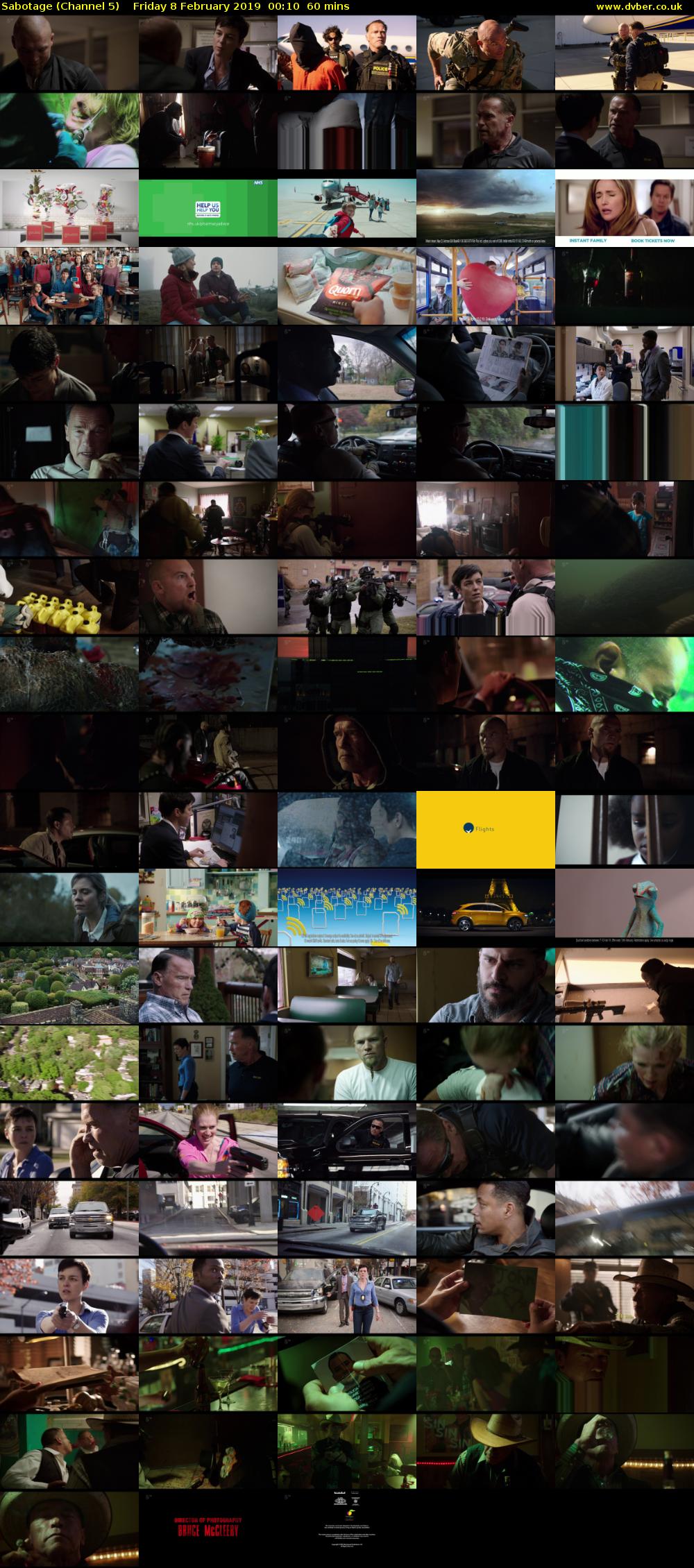 Sabotage (Channel 5) Friday 8 February 2019 00:10 - 01:10
