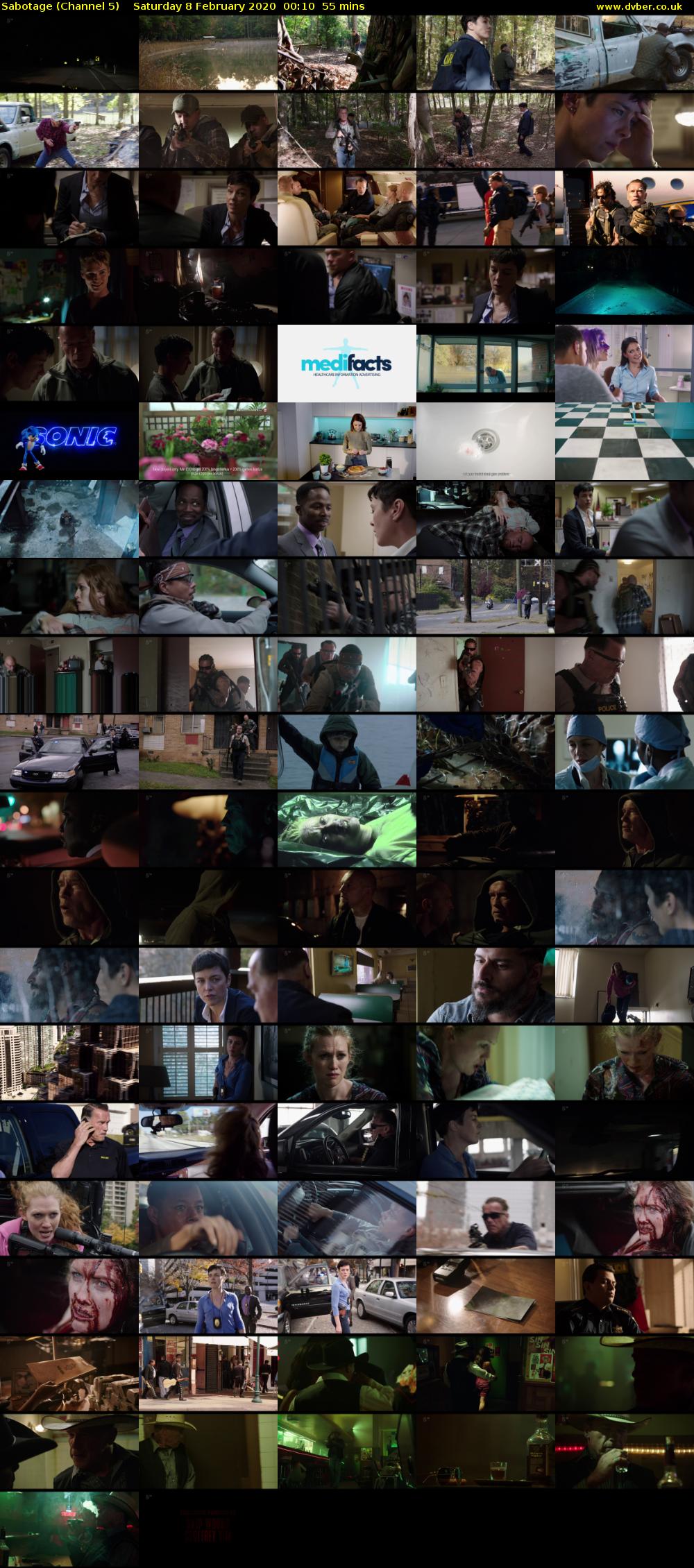 Sabotage (Channel 5) Saturday 8 February 2020 00:10 - 01:05