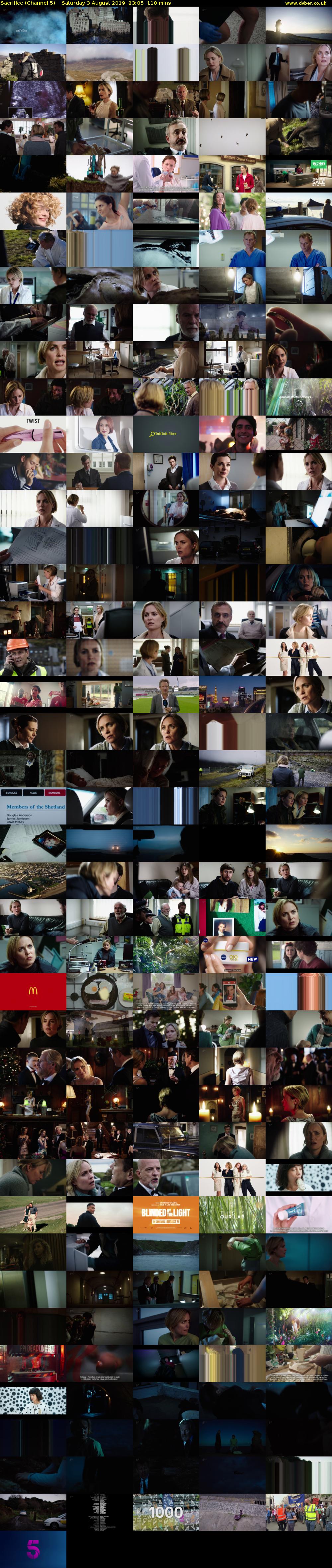 Sacrifice (Channel 5) Saturday 3 August 2019 23:05 - 00:55