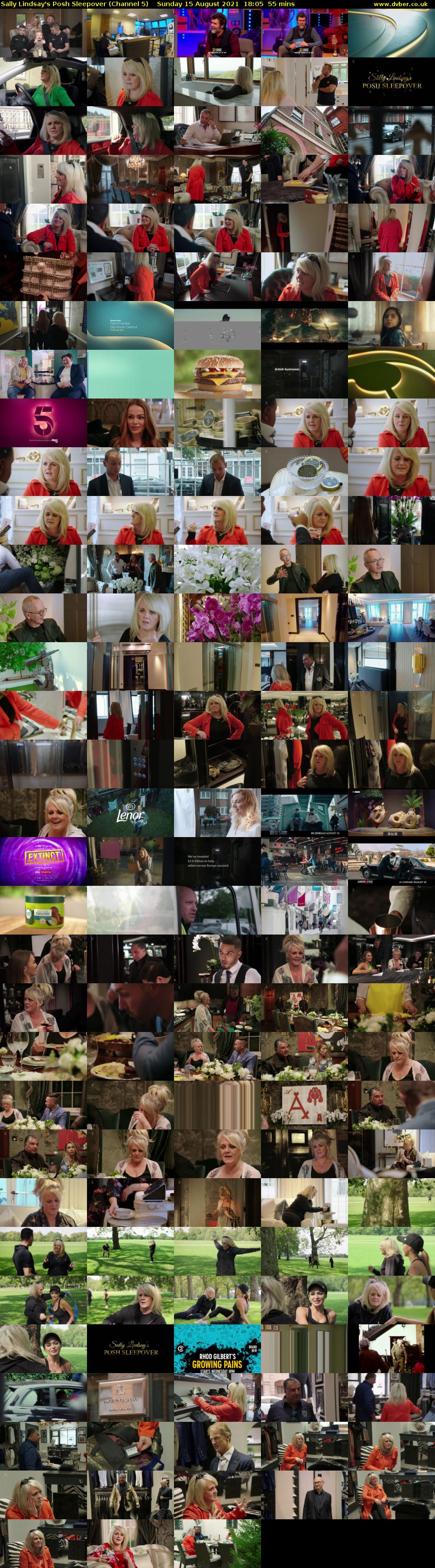 Sally Lindsay's Posh Sleepover (Channel 5) Sunday 15 August 2021 18:05 - 19:00