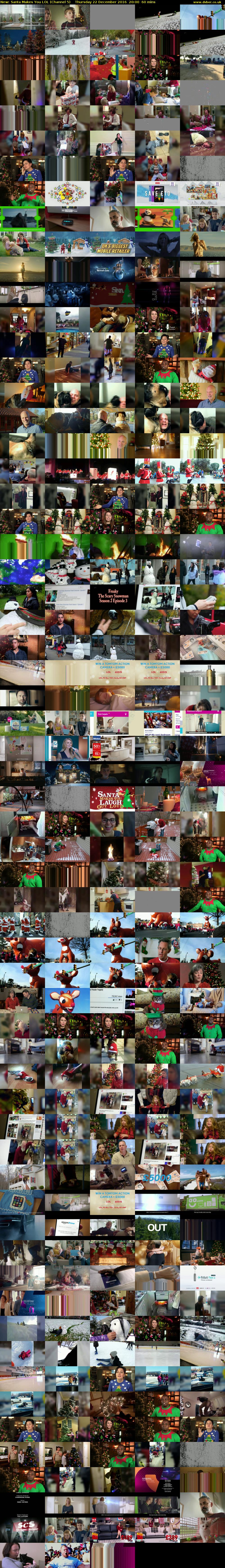 Santa Makes You LOL (Channel 5) Thursday 22 December 2016 20:00 - 21:00