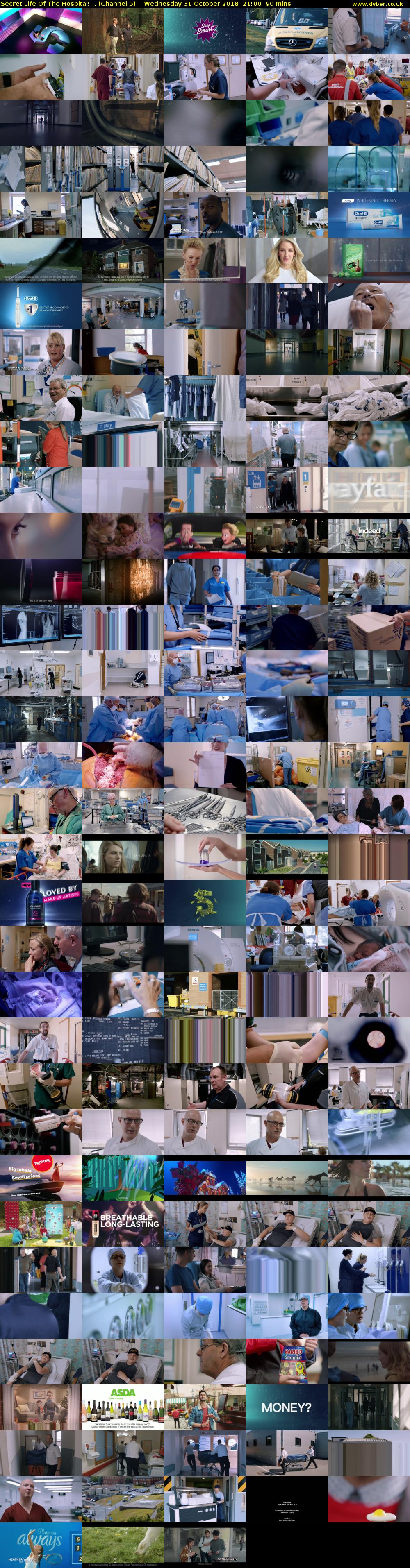 Secret Life Of The Hospital:... (Channel 5) Wednesday 31 October 2018 21:00 - 22:30