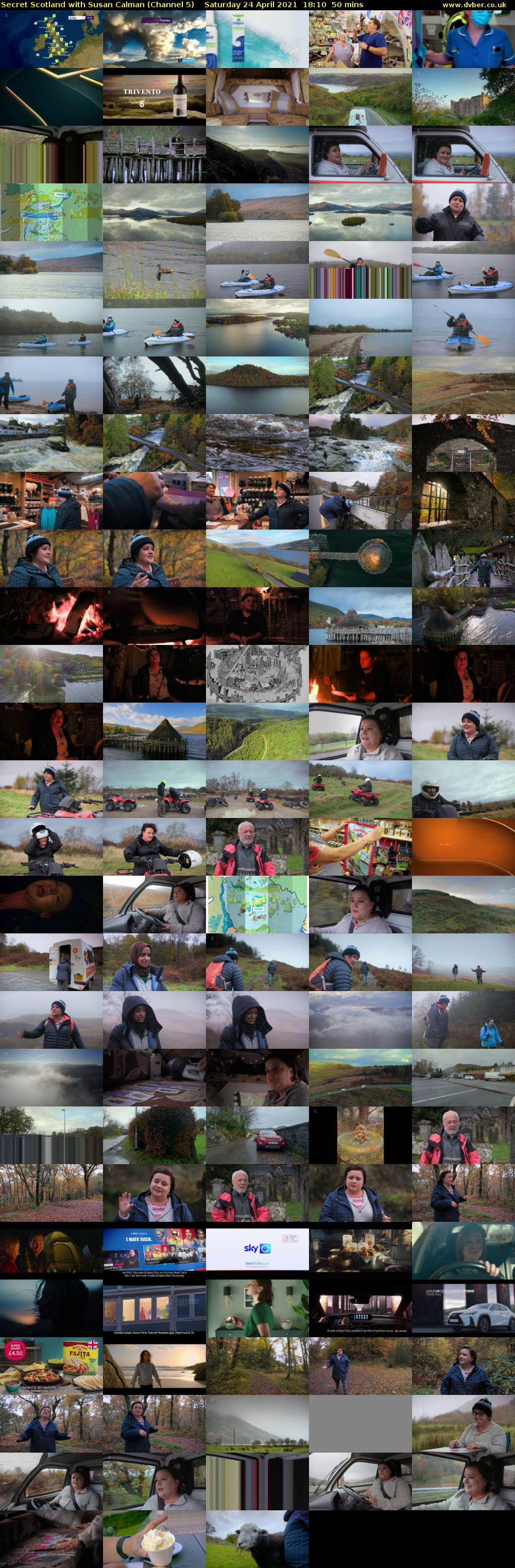 Secret Scotland with Susan Calman (Channel 5) Saturday 24 April 2021 18:10 - 19:00