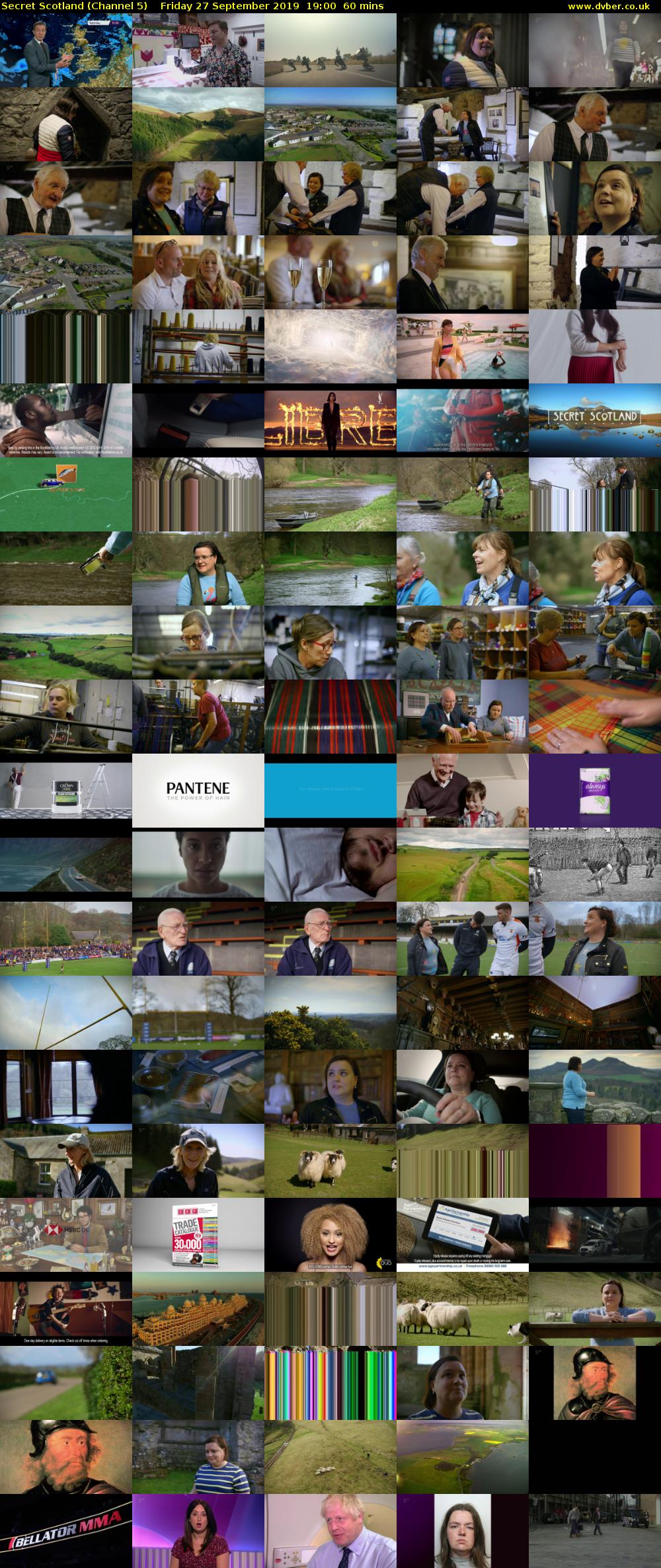Secret Scotland (Channel 5) Friday 27 September 2019 19:00 - 20:00