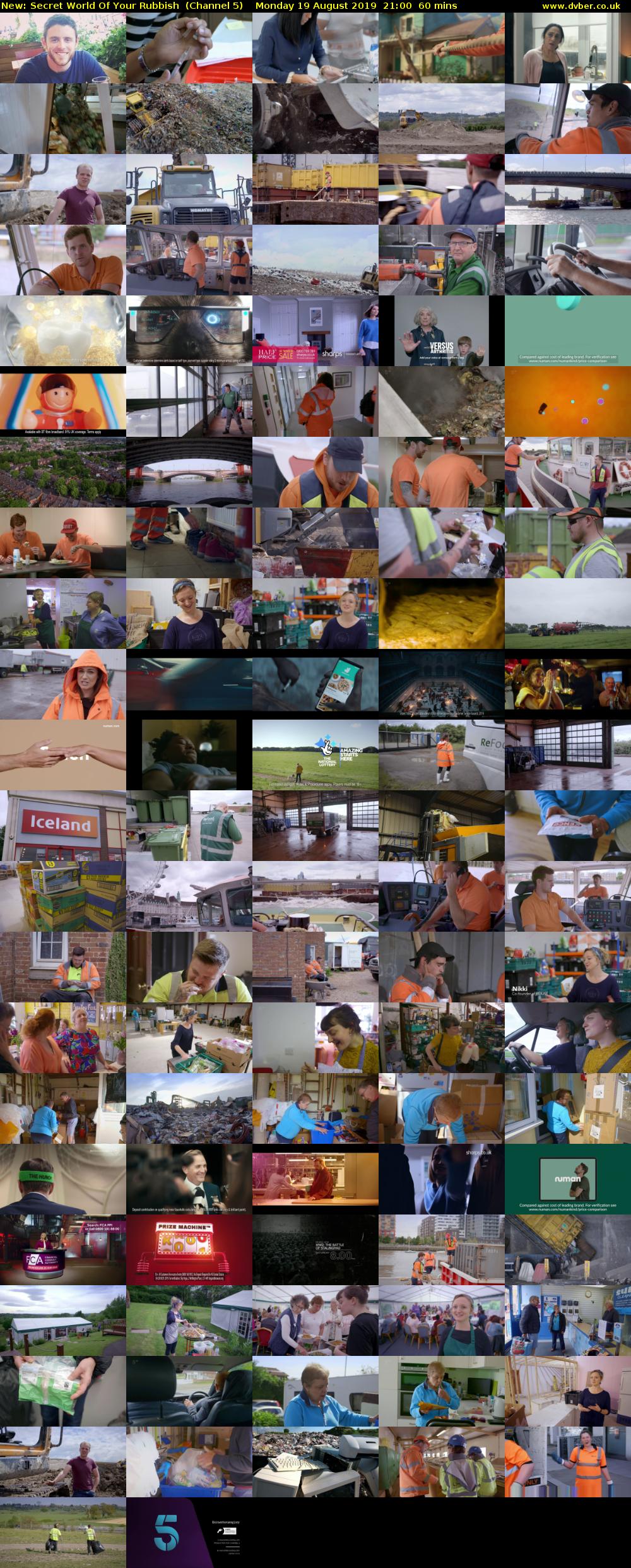Secret World Of Your Rubbish (Channel 5) Monday 19 August 2019 21:00 - 22:00