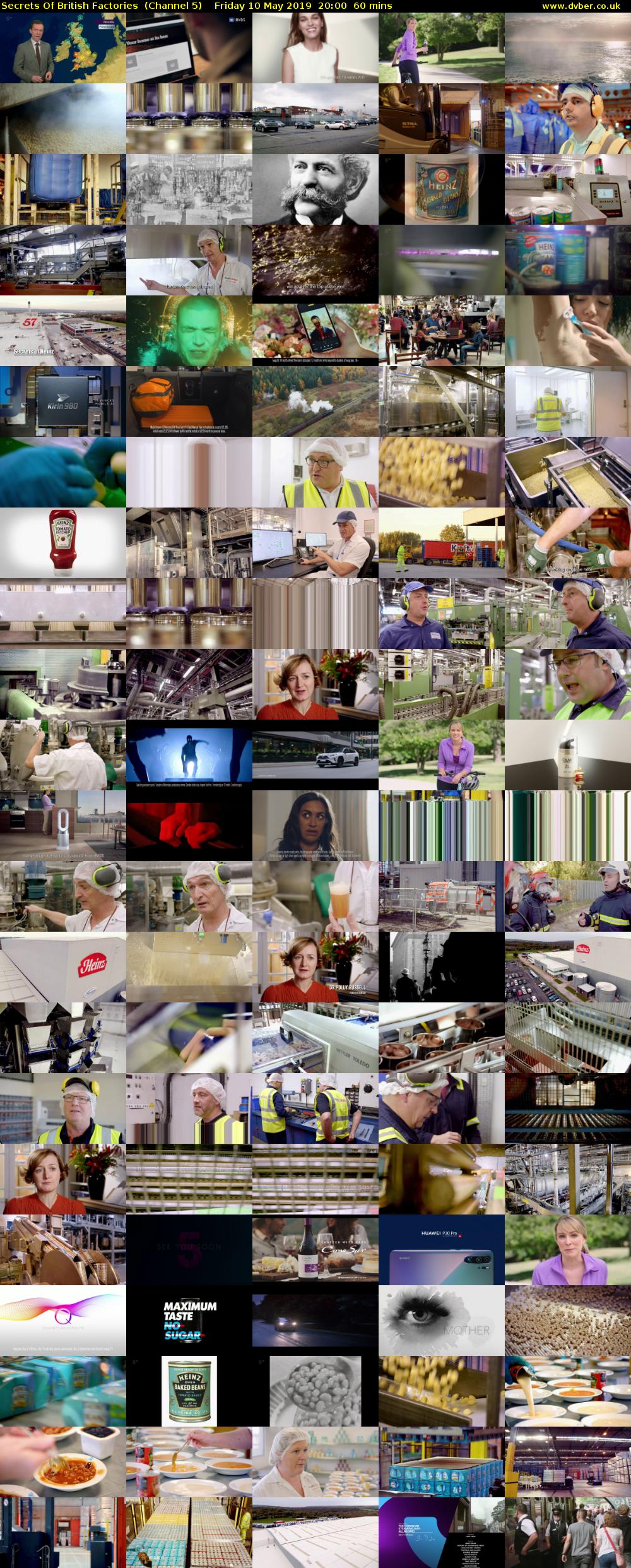 Secrets Of British Factories  (Channel 5) Friday 10 May 2019 20:00 - 21:00