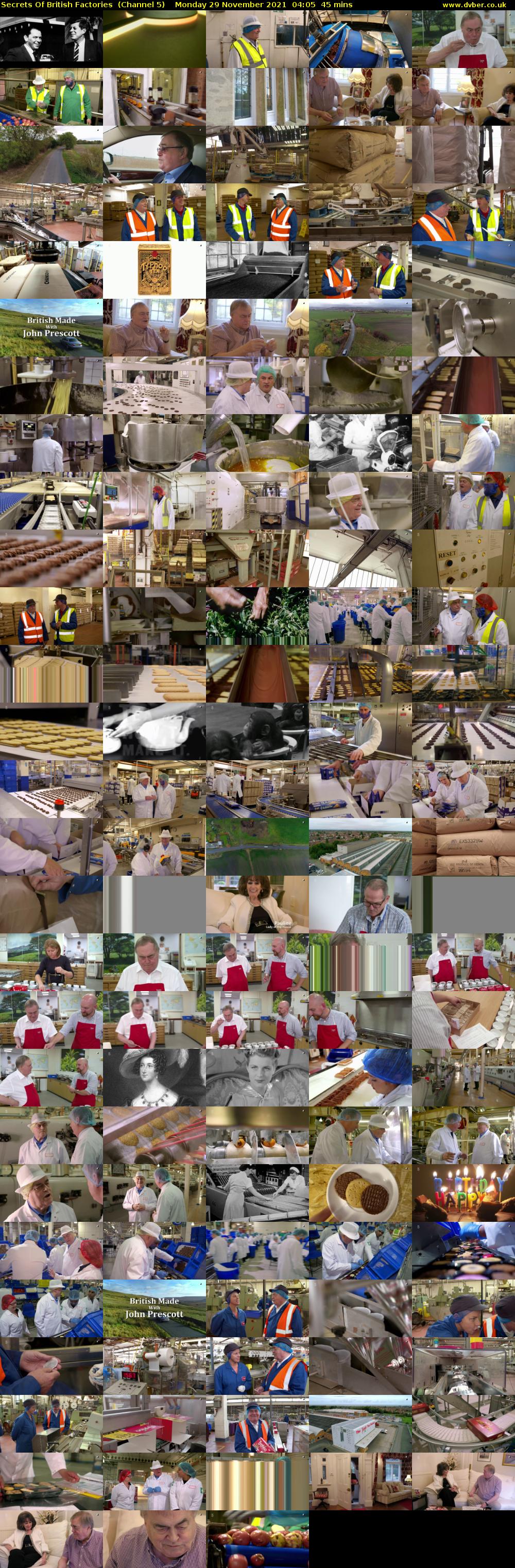 Secrets Of British Factories  (Channel 5) Monday 29 November 2021 04:05 - 04:50