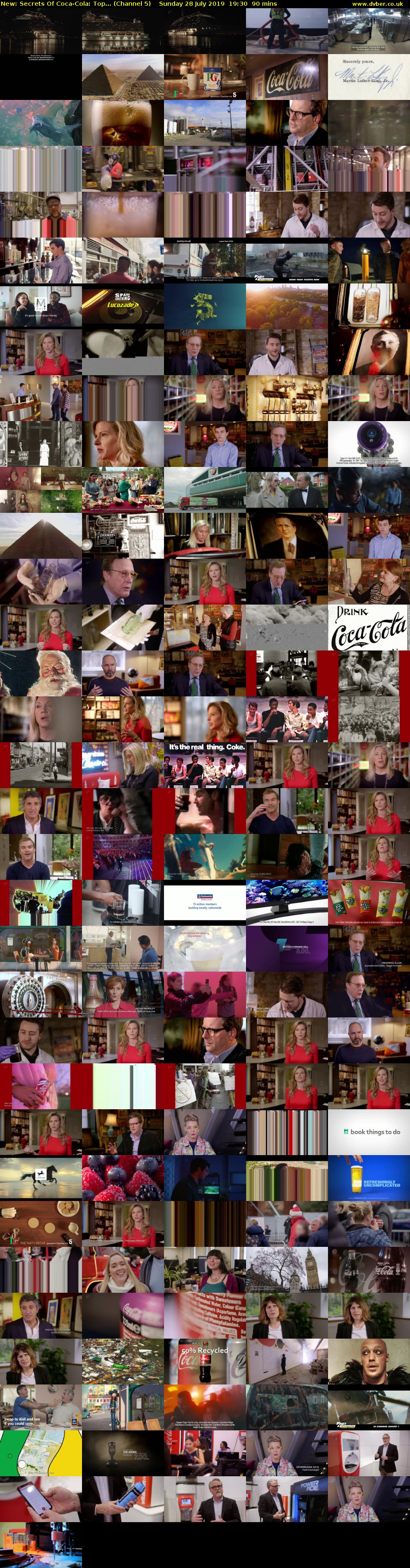 Secrets Of Coca-Cola: Top... (Channel 5) Sunday 28 July 2019 19:30 - 21:00