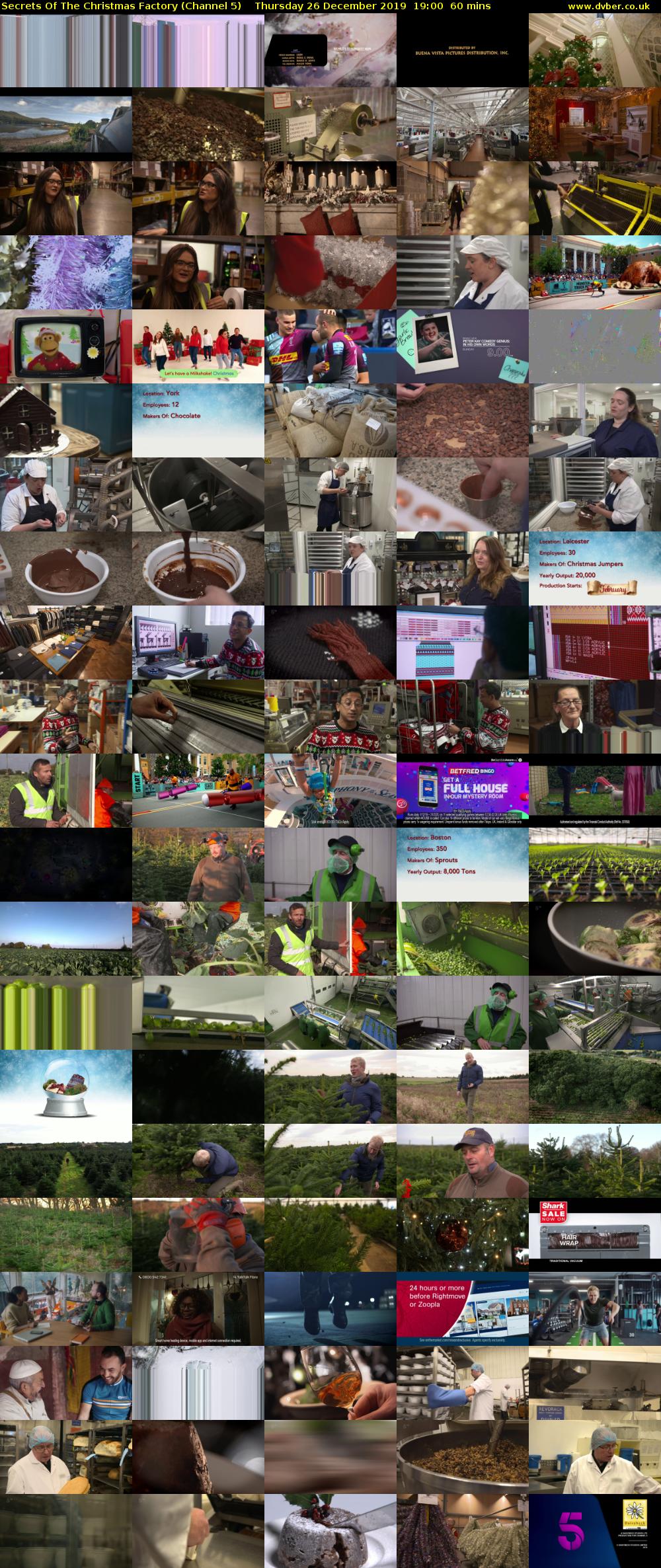 Secrets Of The Christmas Factory (Channel 5) Thursday 26 December 2019 19:00 - 20:00