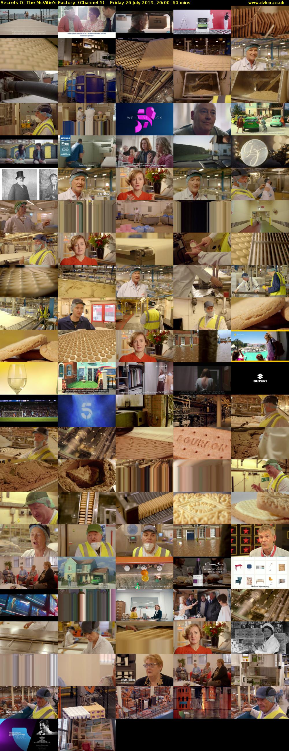 Secrets Of The McVitie's Factory  (Channel 5) Friday 26 July 2019 20:00 - 21:00