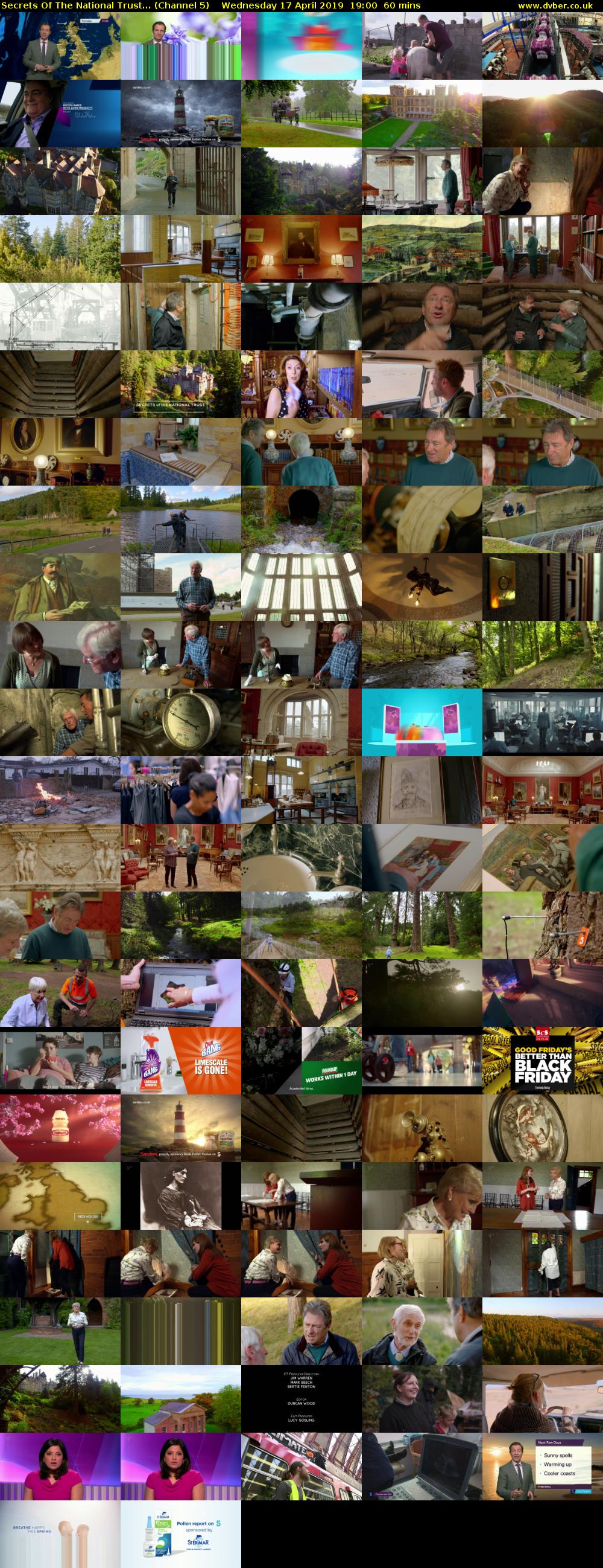 Secrets Of The National Trust... (Channel 5) Wednesday 17 April 2019 19:00 - 20:00