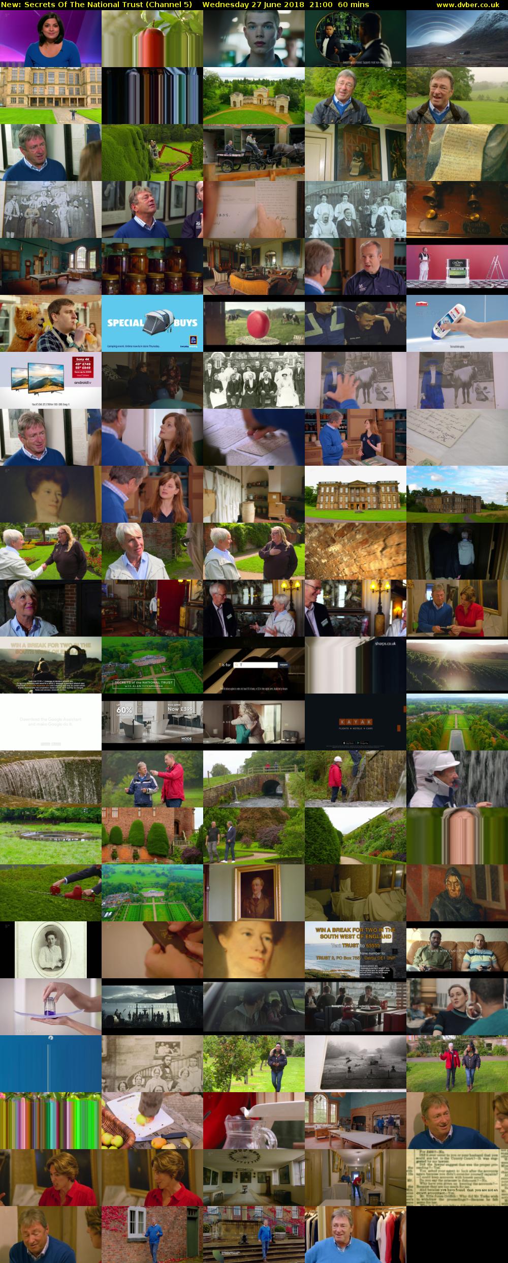 Secrets Of The National Trust (Channel 5) Wednesday 27 June 2018 21:00 - 22:00