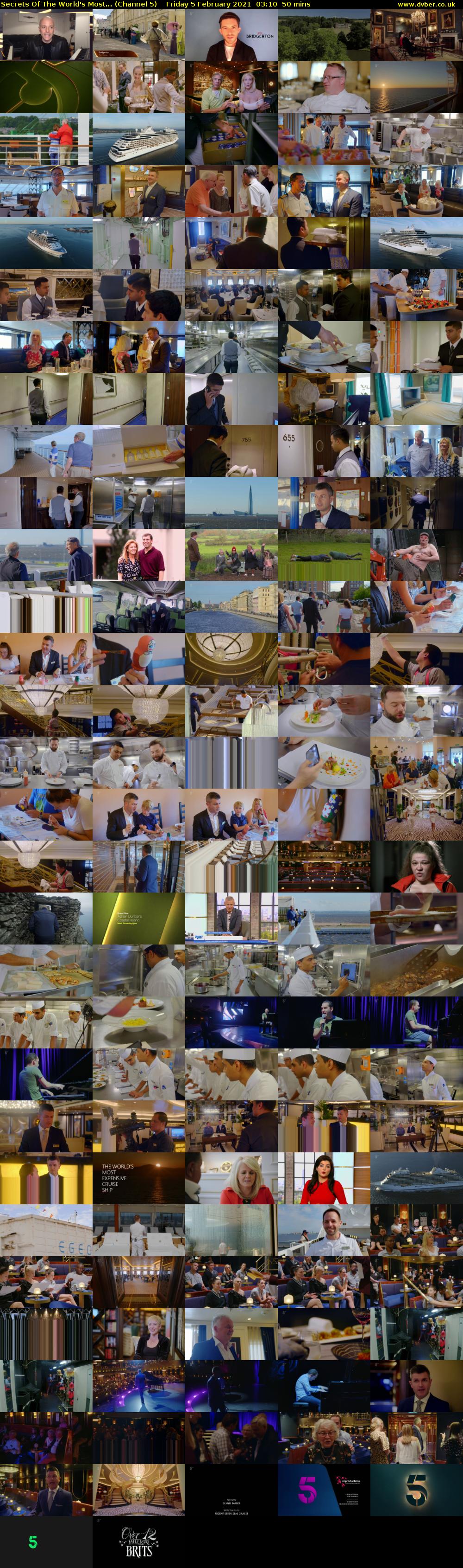 Secrets Of The World's Most... (Channel 5) Friday 5 February 2021 03:10 - 04:00