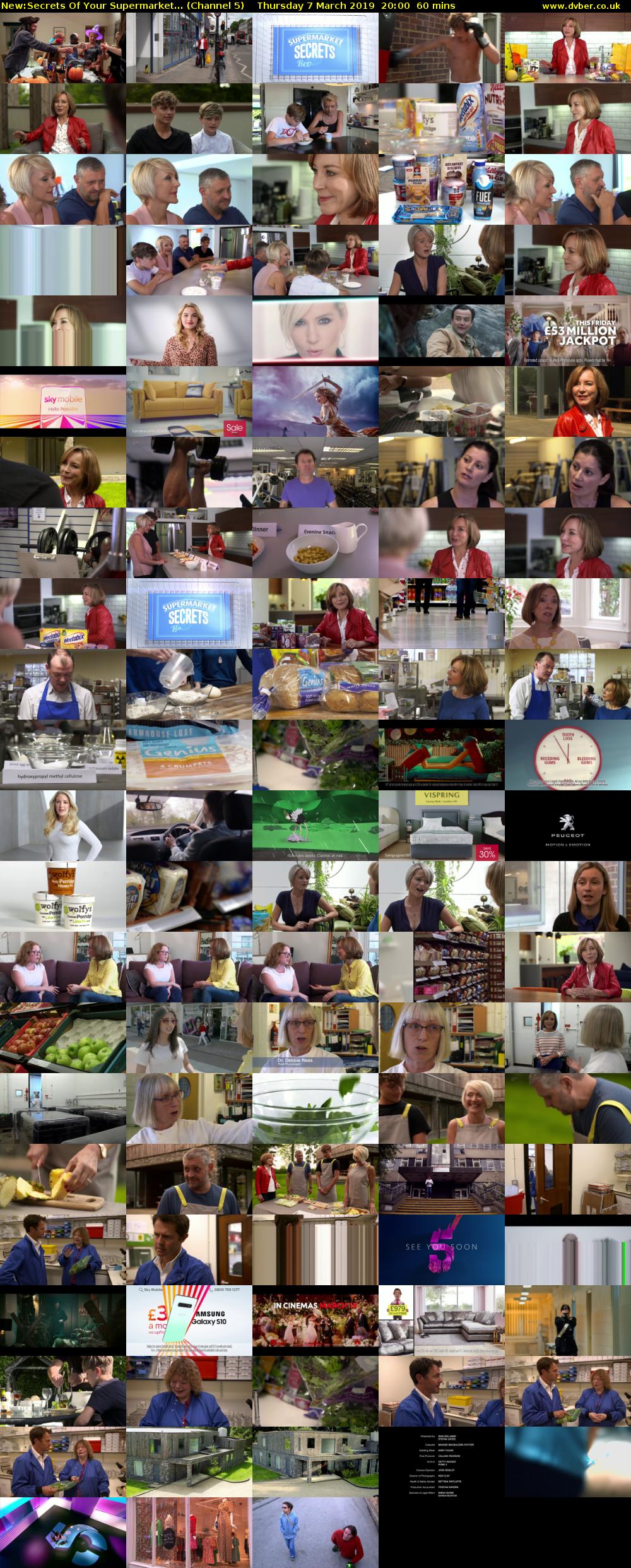 Secrets Of Your Supermarket... (Channel 5) Thursday 7 March 2019 20:00 - 21:00