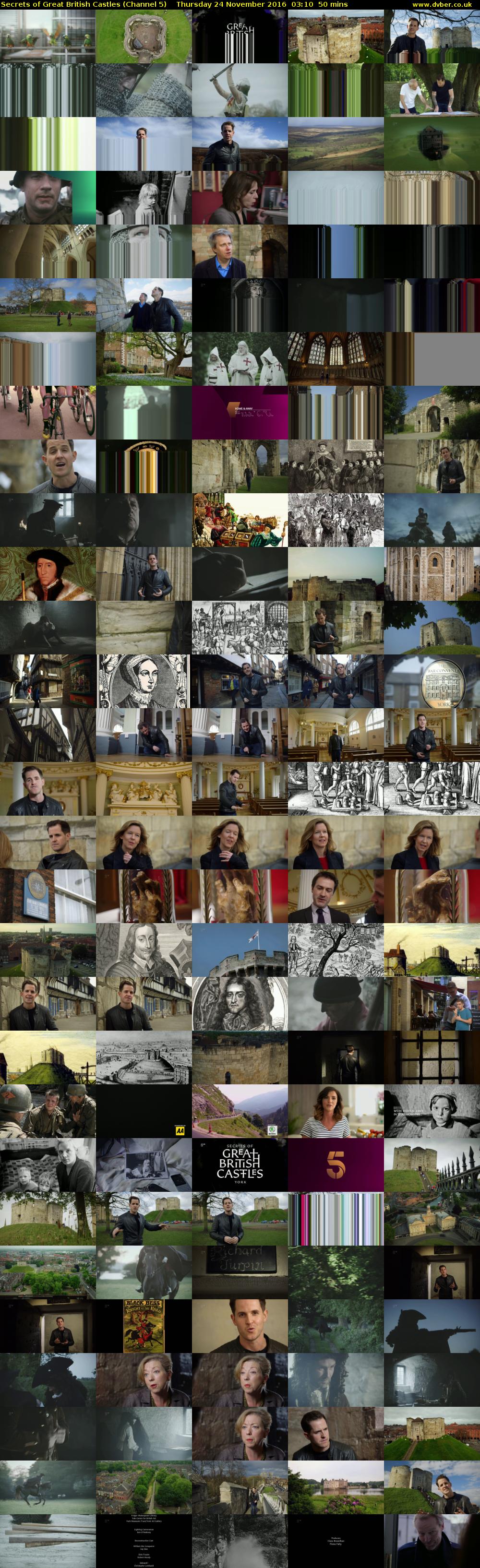 Secrets of Great British Castles (Channel 5) Thursday 24 November 2016 03:10 - 04:00